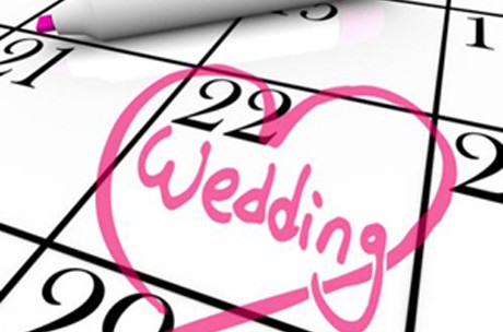 calendar wedding date heart pink